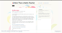 Desktop Screenshot of morethanmaths.wordpress.com