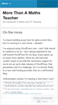Mobile Screenshot of morethanmaths.wordpress.com