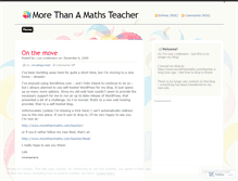 Tablet Screenshot of morethanmaths.wordpress.com