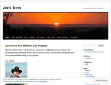 Tablet Screenshot of joestrees.wordpress.com