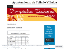 Tablet Screenshot of olimpiadascvillalba.wordpress.com