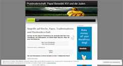 Desktop Screenshot of piusbruderschaft.wordpress.com
