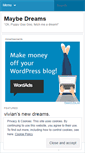Mobile Screenshot of maybedreams.wordpress.com