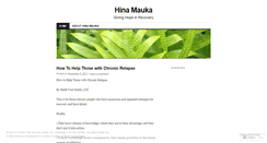 Desktop Screenshot of hinamauka.wordpress.com