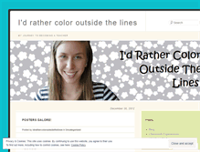 Tablet Screenshot of idrathercoloroutsidethelines.wordpress.com