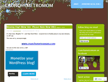 Tablet Screenshot of crunchymetromom.wordpress.com