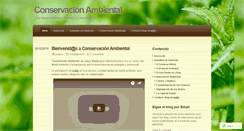 Desktop Screenshot of conservacionambiental.wordpress.com