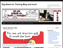 Tablet Screenshot of dognotesinc.wordpress.com