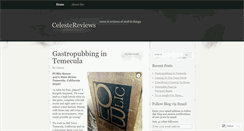 Desktop Screenshot of celestereviews.wordpress.com