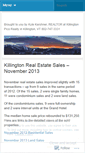 Mobile Screenshot of killingtonrealestateblog.wordpress.com