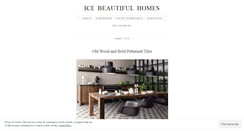 Desktop Screenshot of icebeautifulhomes.wordpress.com