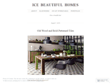 Tablet Screenshot of icebeautifulhomes.wordpress.com