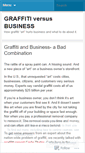 Mobile Screenshot of graffitiandbusiness.wordpress.com