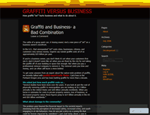Tablet Screenshot of graffitiandbusiness.wordpress.com