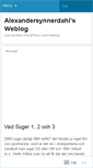 Mobile Screenshot of alexandersynnerdahl.wordpress.com