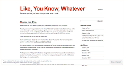 Desktop Screenshot of likeyouknowwhatever.wordpress.com
