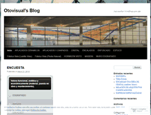 Tablet Screenshot of otovisual.wordpress.com