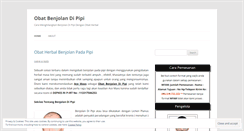 Desktop Screenshot of obatbenjolandipipii.wordpress.com