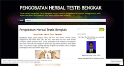 Desktop Screenshot of pengobatanherbaltestisbengkak.wordpress.com