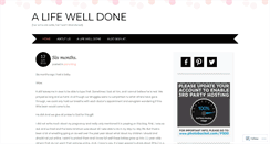 Desktop Screenshot of alifewelldone.wordpress.com