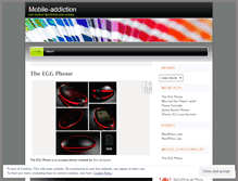 Tablet Screenshot of mobileaddiction.wordpress.com