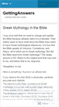 Mobile Screenshot of gettinganswers.wordpress.com