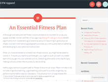 Tablet Screenshot of gymapparel.wordpress.com