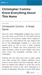 Mobile Screenshot of christophercominsinformation.wordpress.com