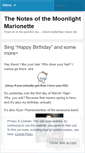 Mobile Screenshot of moonlightxmarionette.wordpress.com