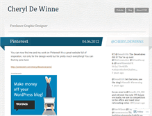Tablet Screenshot of cheryldewinne.wordpress.com