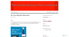 Desktop Screenshot of busygirlscookbook.wordpress.com