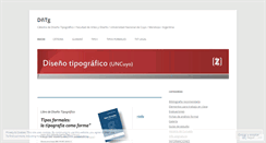 Desktop Screenshot of diseniotipografico.wordpress.com