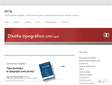 Tablet Screenshot of diseniotipografico.wordpress.com