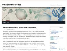 Tablet Screenshot of lethalcommissionss.wordpress.com