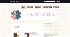 Desktop Screenshot of 4hearts4help.wordpress.com