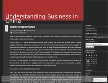Tablet Screenshot of mychinabizblog.wordpress.com
