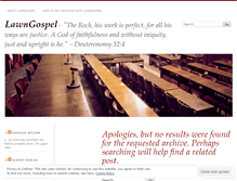 Tablet Screenshot of lawngospel.wordpress.com