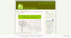 Desktop Screenshot of hisforhome.wordpress.com