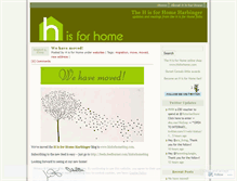 Tablet Screenshot of hisforhome.wordpress.com