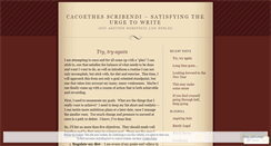 Desktop Screenshot of hypergraphia.wordpress.com