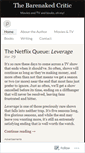 Mobile Screenshot of barenakedcritic.wordpress.com