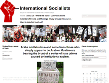 Tablet Screenshot of hunterinternationalsocialists.wordpress.com