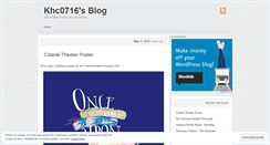 Desktop Screenshot of khc0716.wordpress.com