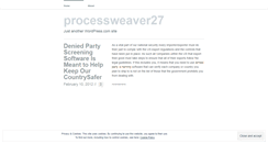 Desktop Screenshot of processweaver27.wordpress.com