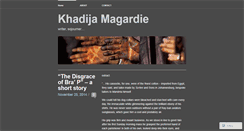 Desktop Screenshot of khadijamagardie.wordpress.com