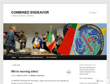 Tablet Screenshot of combinedendeavor.wordpress.com