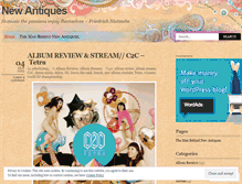 Tablet Screenshot of newantiques.wordpress.com