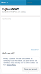 Mobile Screenshot of mglausnsw.wordpress.com