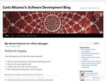 Tablet Screenshot of carlomilanesi.wordpress.com