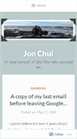 Mobile Screenshot of jonchui.wordpress.com